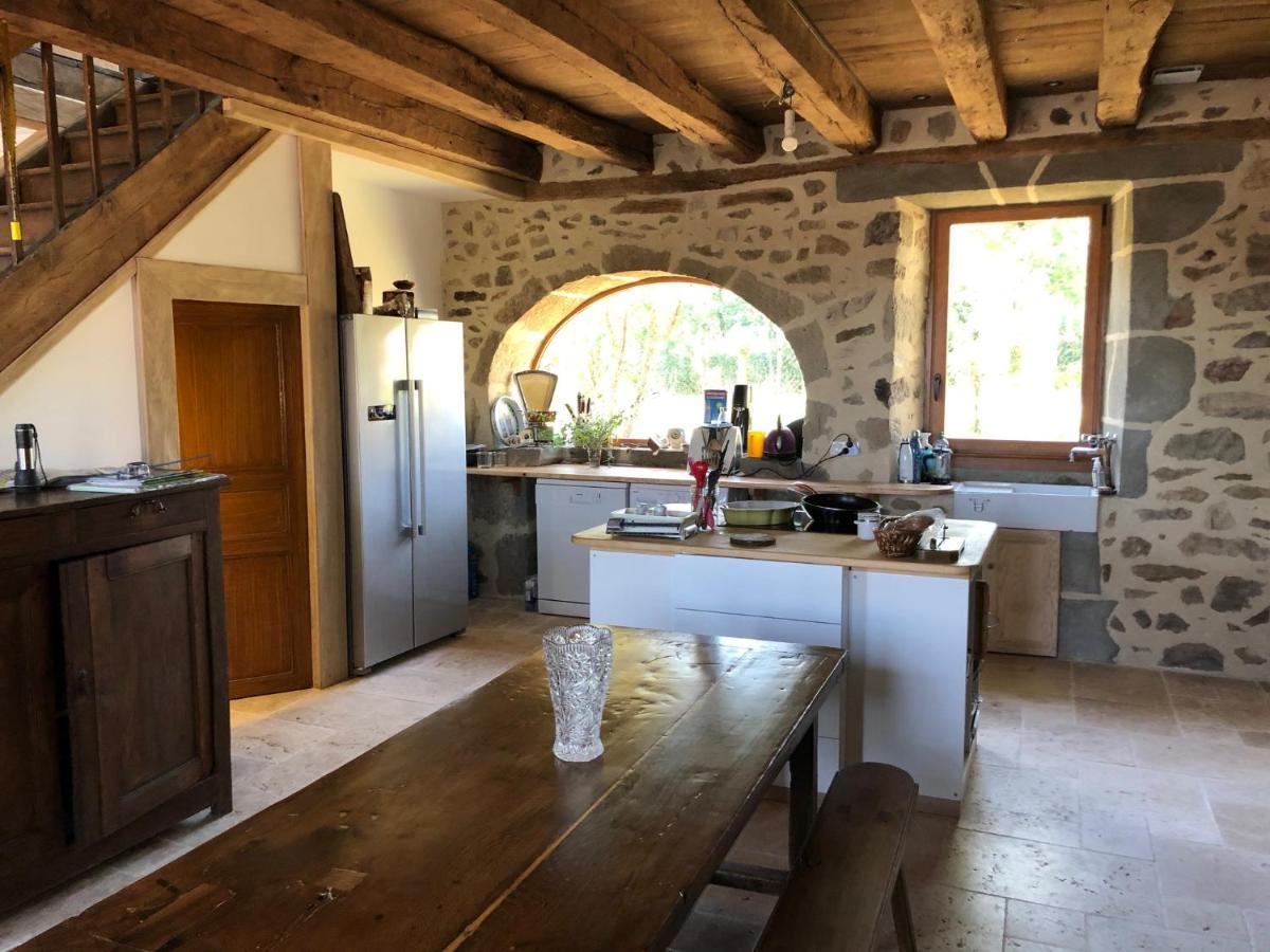 Maison Typique Auvergnate, Piscine Et Four A Pain Saint-Christophe-Les-Gorges ภายนอก รูปภาพ